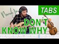 Don't Know Why tabs - Norah Jones