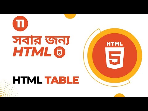 HTML Bangla Tutorial #11 TABLE Implement with Colspan || HTML5 Table in Bangla