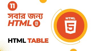 HTML Bangla Tutorial #11 TABLE Implement with Colspan || HTML5 Table in Bangla