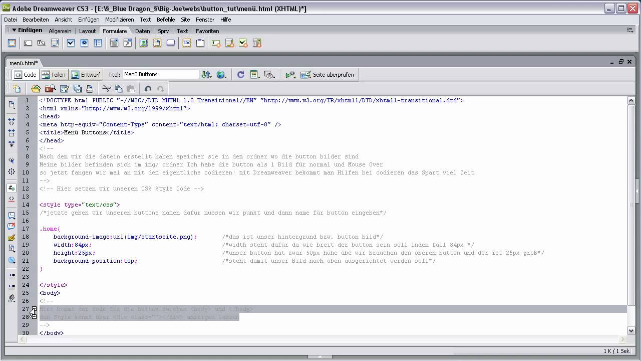 MOUSE OVER [2von2] - HTML/CSS Tutorial [German / Deutsch] - YouTube