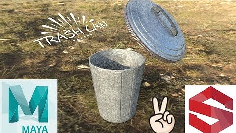 MAYA 2017 : MODEL A TRASH CAN GAME READY
