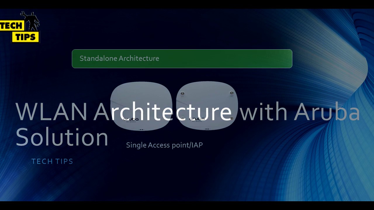 Wlan Architecture  explained with suitabel Aruba Solution