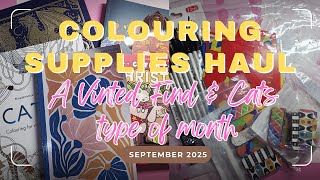 September Colouring Supplies Haul 2025 - A Vinted Find Type Of Month 💗💜💗