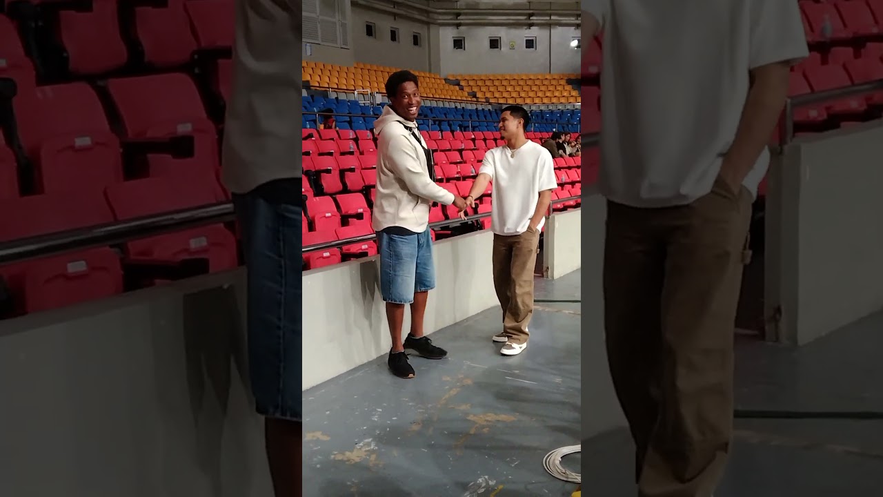 Joe Devance visits the PBA and connects with friend Simon Enciso