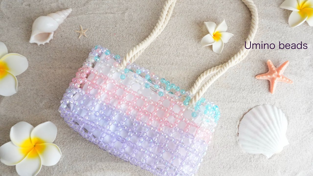 Beaded bag tutorial】夏に向けて作りたいビーズバッグ🌺🌟 - YouTube