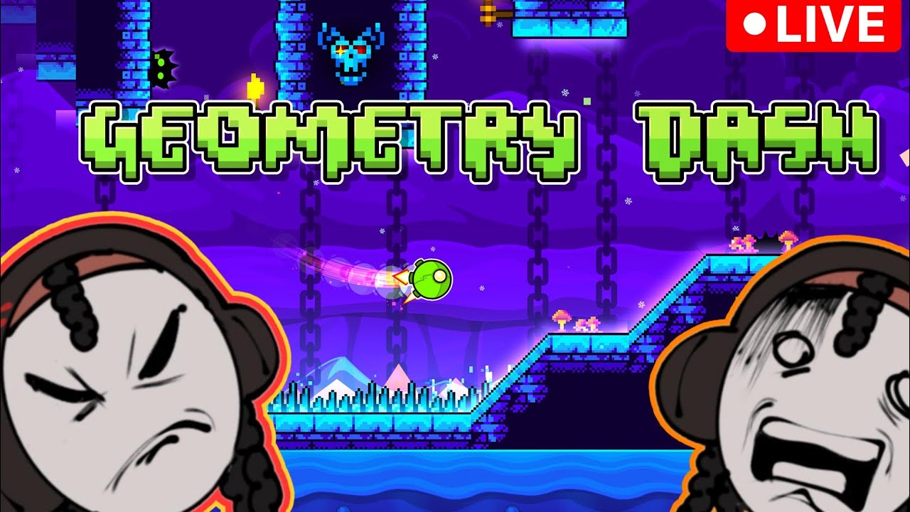geometry dash live stream - YouTube