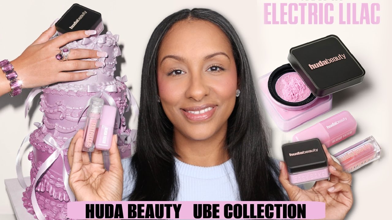 Huda Beauty Ube Collection Review 💜 | Ube Birthday Cake Powder