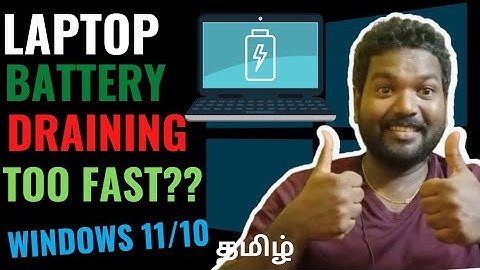 How to fix Laptop Battery Draining too Fast | Tamil @ramsolutiontamil