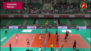 Indonesia VS Bahrain || 5th Set || Semi Final Round || AVC Mens Challenge Cup 2023