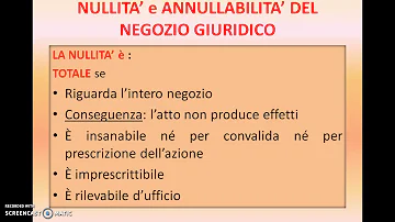 In che senso in materia di annullabilità la sentenza con cui un giudice annulla un contratto ha efficacia retroattiva tra le parti?