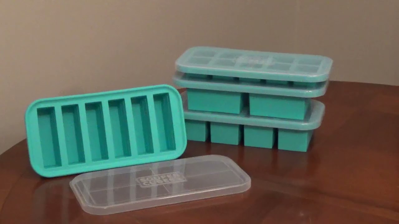 Souper Cubes Silicone Freezer Storage Tray, 5 Pack