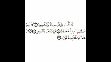 سورة المطففين 3 القسم الثالث تكرار كيفي من .. كل بل ران على قلوبهم  .. إلى .. كنتم به تكذبون