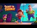 Ticket to Trouble 2 🎟️✨ | Making Good Choices &amp; Fixing Mistakes Song for Kids