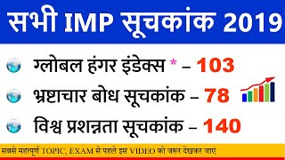 India's rank in various indexes 2019 Updated & Latest Current affairs 2019 pramukh suchkank yt study