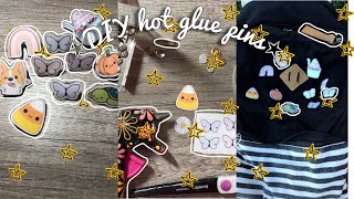 DIY hot glue pins! (Easy)