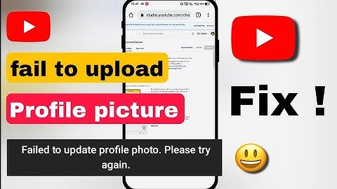 YouTube Failed to upload profile photo. Please try again./ problem solved 💯. Fix in 2 just minutes.