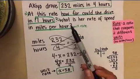 Word Problem - Unit Rate and Proportion to Solve for Equivalent Ratios