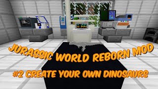 Minecraft Dinosaurs Mod! #2 Jurassic World Reborn (Creating your own dinos) screenshot 2