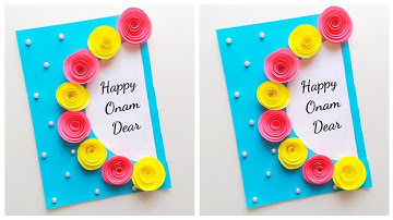 Easy & Beautiful Onam Card • Onam card making • how to make onam card • handmade Onam Greeting Cards