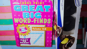 RICH CHOCOLATE COVERED DONUT/ WORD SEARCH NAMES WITH Y ASMR EATING SOUNDS