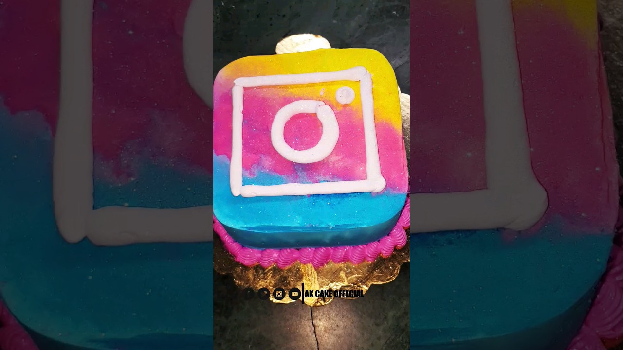 Instagram Theme Cake | Instagram Logo Cake | Instagram Cake Design || 