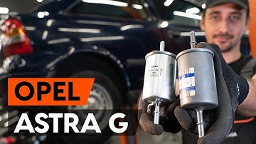 How to change fuel filter OPEL ASTRA G CC (F48, F08) [TUTORIAL AUTODOC]