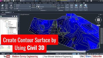How to Create Contour Surface using Civil 3D