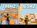 144hz vs 165hz Fortnite...