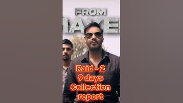 RAID 2 movie 9 days Worldwide box office collection, #shorts #bollywood