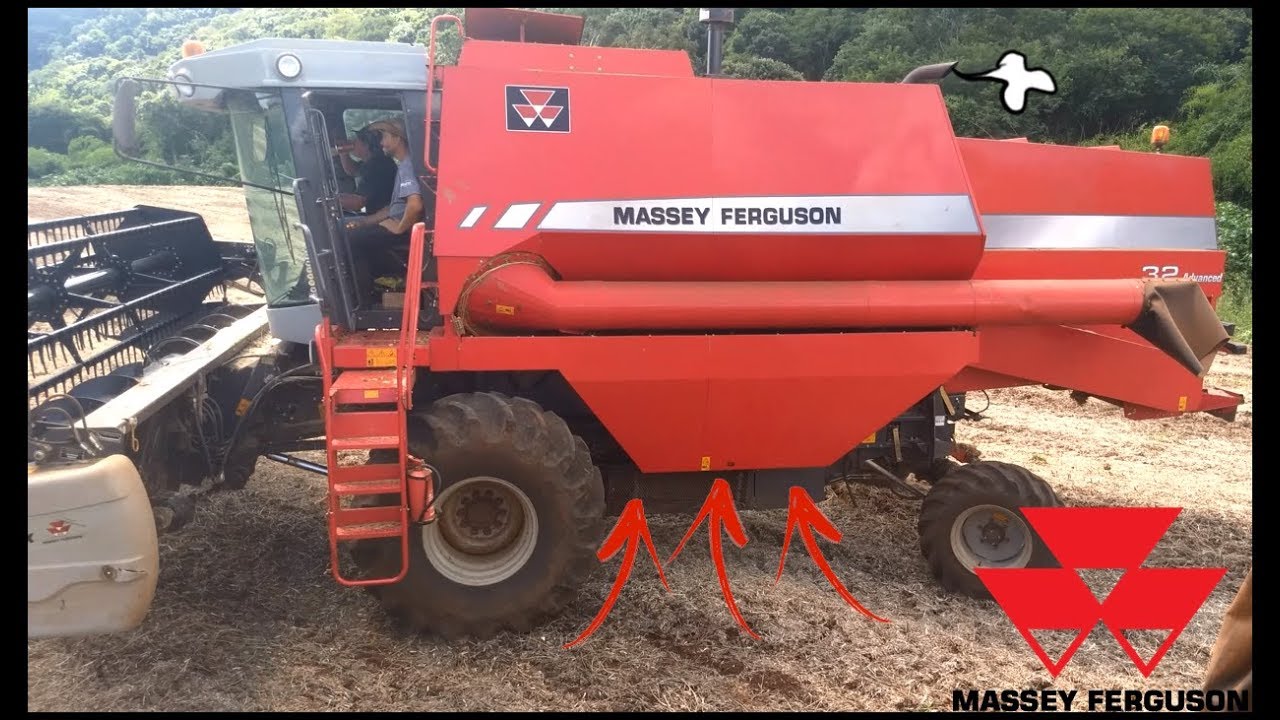 Operating A Combine Massey Ferguson 3640 By Luiz Rodrigo Grigoletto