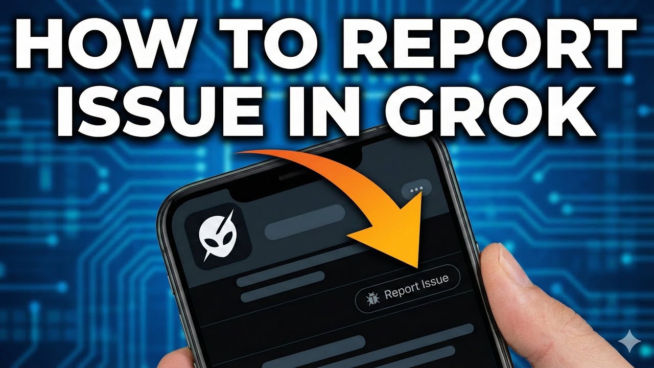 How to report issue in Grok