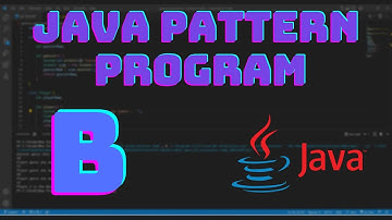 How to Create an Alphabet Symbol Pattern in Java (B) | #B #java