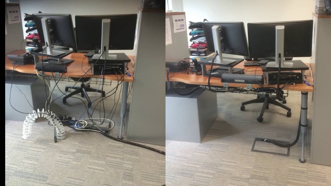 Under Desk Cable Management Youtube