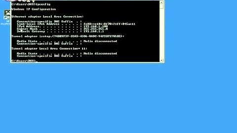 Collect PC IP Information for Alnet DVR Card Network Settings