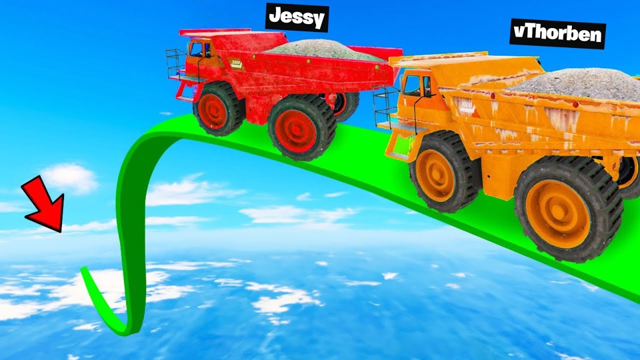 GROOTSTE Voertuigen vs MEGA Ramp!