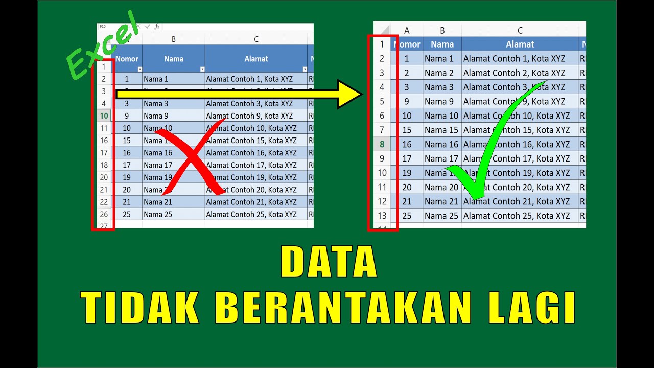 Excel Rahasia! Copy Data TANPA Hidden Rows — Trik ALT + ; yang Jarang Diketahui