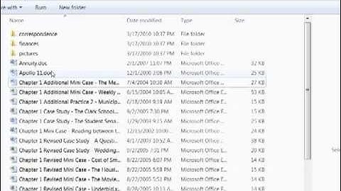 File management with windows 7