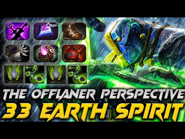 33 Earth Spirit The Offlaner - Dota 2 Pro Gameplay 7.35D Patch class=