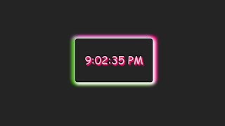 HTML CSS JavaScript Glowing Digital Clock 👍👍👍 #html #css #javascript #reactjs #web_design 👍👍 screenshot 1
