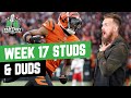 Fantasy Football 2022 - Week 17 Studs & Duds + Monday Punday, RB Redemption Tour - Ep. 1190