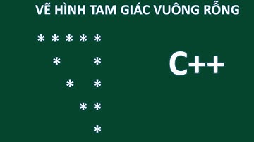 C++ VẼ HÌNH TAM GIÁC VUÔNG TRÊN PHẢI RỖNG