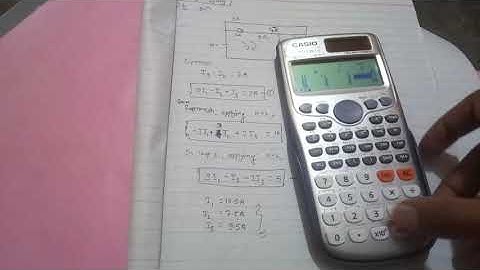 Mesh analysis by calculater in Nepali Language