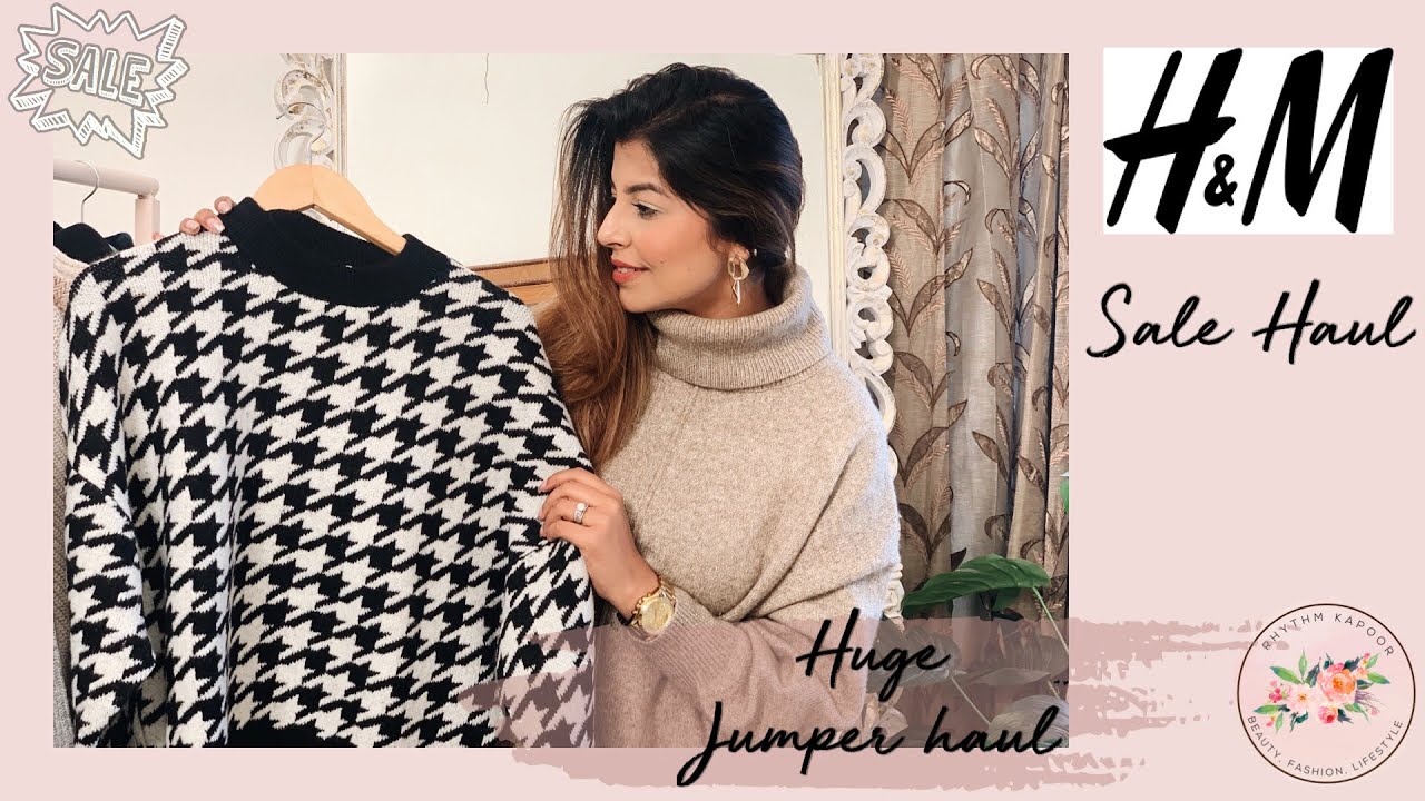 H&M SALE HAUL | HUGE JUMPER HAUL & TRY ON | H&M January 2020 |