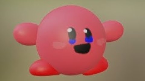 3D Modeling Kirby Speedrun Attempt (I probably failed miserably)
