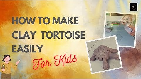 Super Easy Clay Tutorial , How to make a turtle out of clay DIY,  Clay modelling art