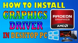 ✔😎👉PAANO MAG-INSTALL NG GRAPHICS DRIVER SA WINDOWS DESKTOP PC | AMD RADEON🖥💻