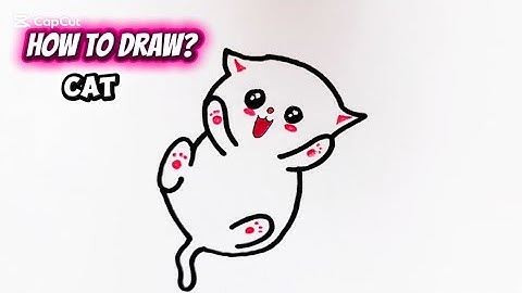 How to Draw Kawaii cat | Step-by-Step for Kids | Draw With Me! #gulcankidsdraw