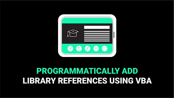 How To Programmatically Add Library References Using VBA