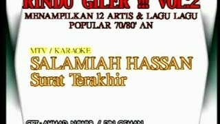 Video thumbnail of "Salamiah Hassan - Surat Terakhir (karaoke)"