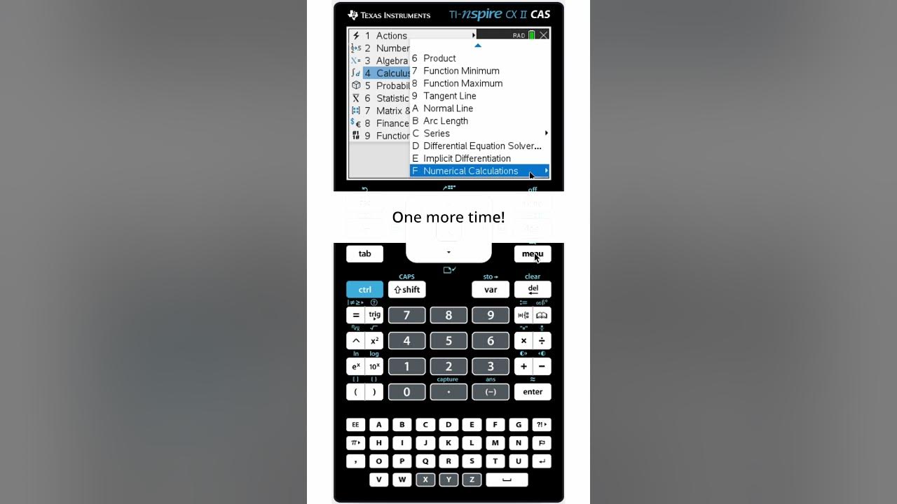 Differential Equation Solver TINspire CXII CAS YouTube